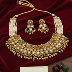 Rajkumari Multi-Gem Shita Har Set