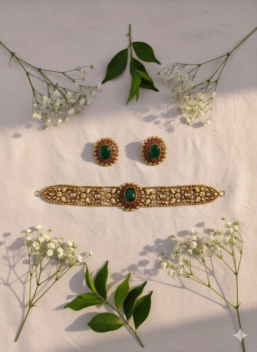 Emerald Royale Choker Set