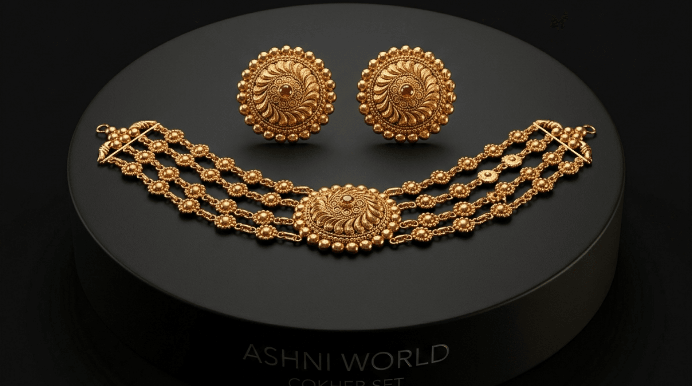 The Regal Aura: Ashni World Signature Choker Set