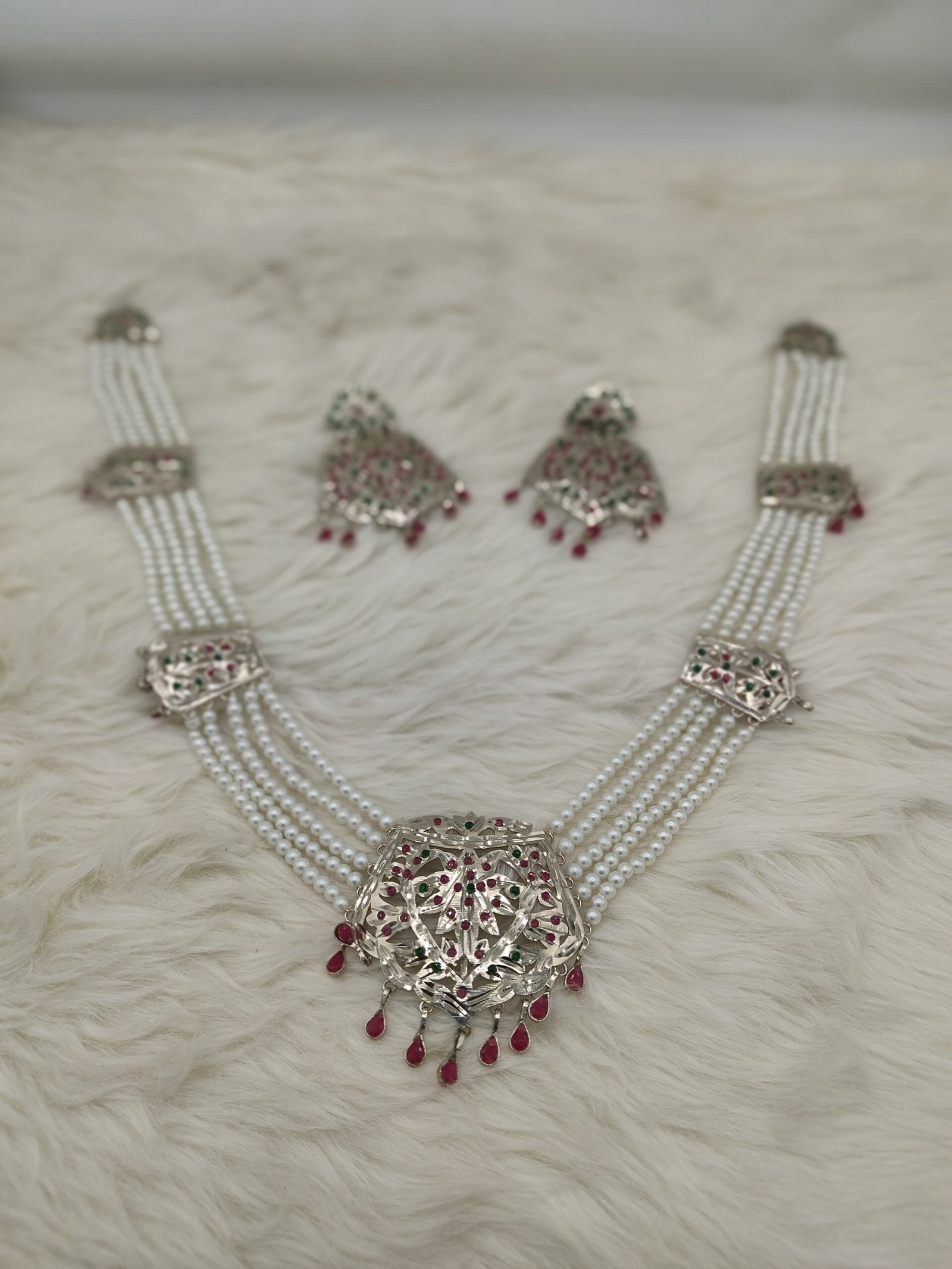Silver-Plated Shita Har Ensemble