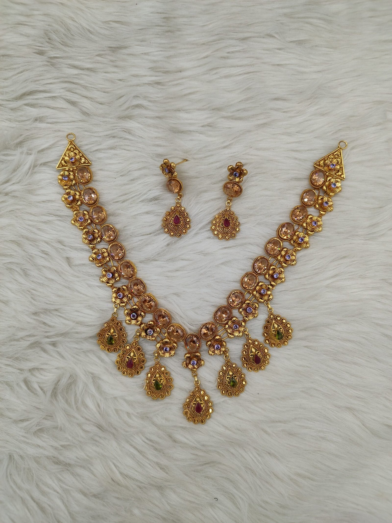Royal Kundan & Multi-Gemstone Necklace Set