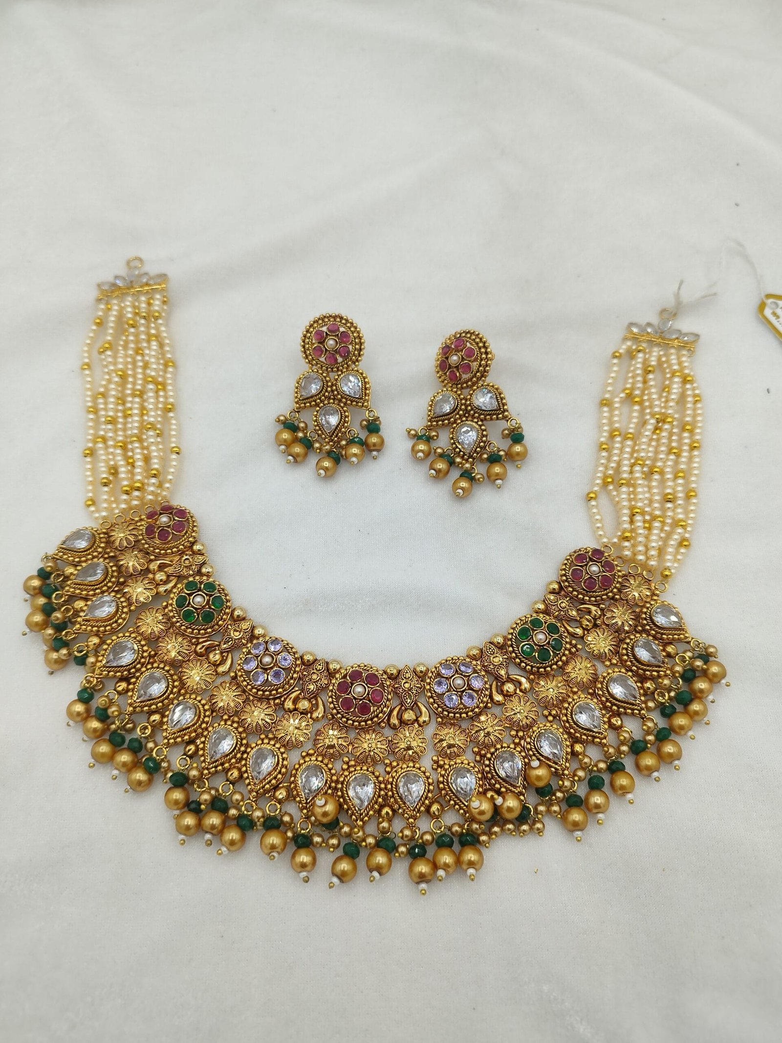 Rajkumari Multi-Gem Shita Har Set