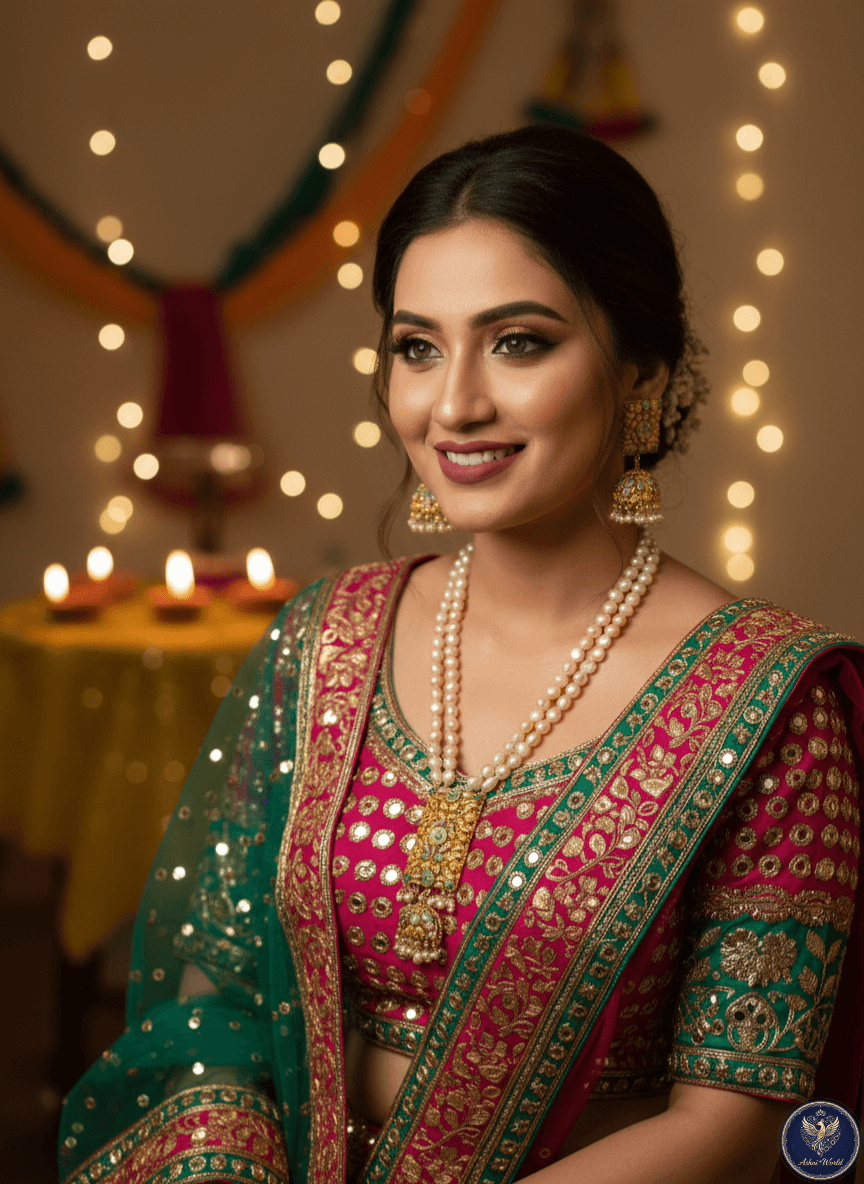 Heritage Muse Real Pearl Necklace Set
