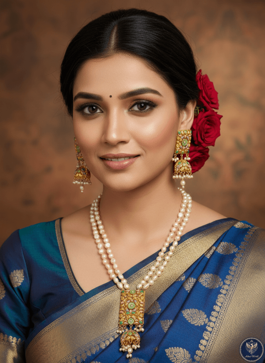 Heritage Muse Real Pearl Necklace Set