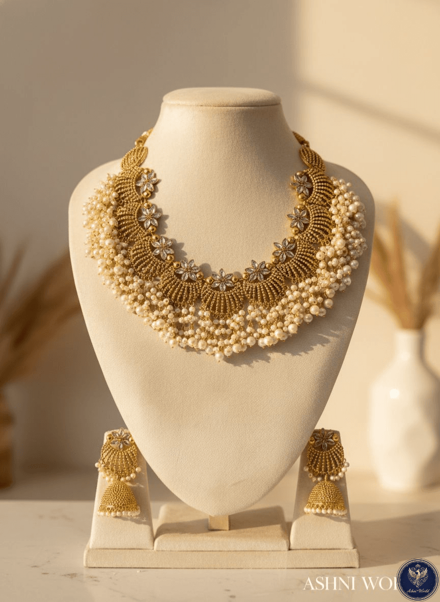 Empress Floral Bloom Necklace Set