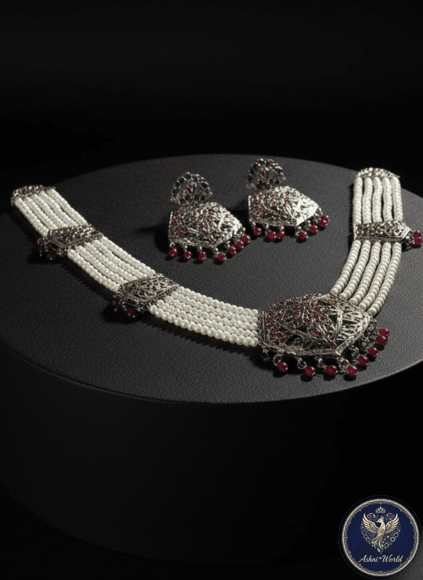 Silver-Plated Shita Har Ensemble