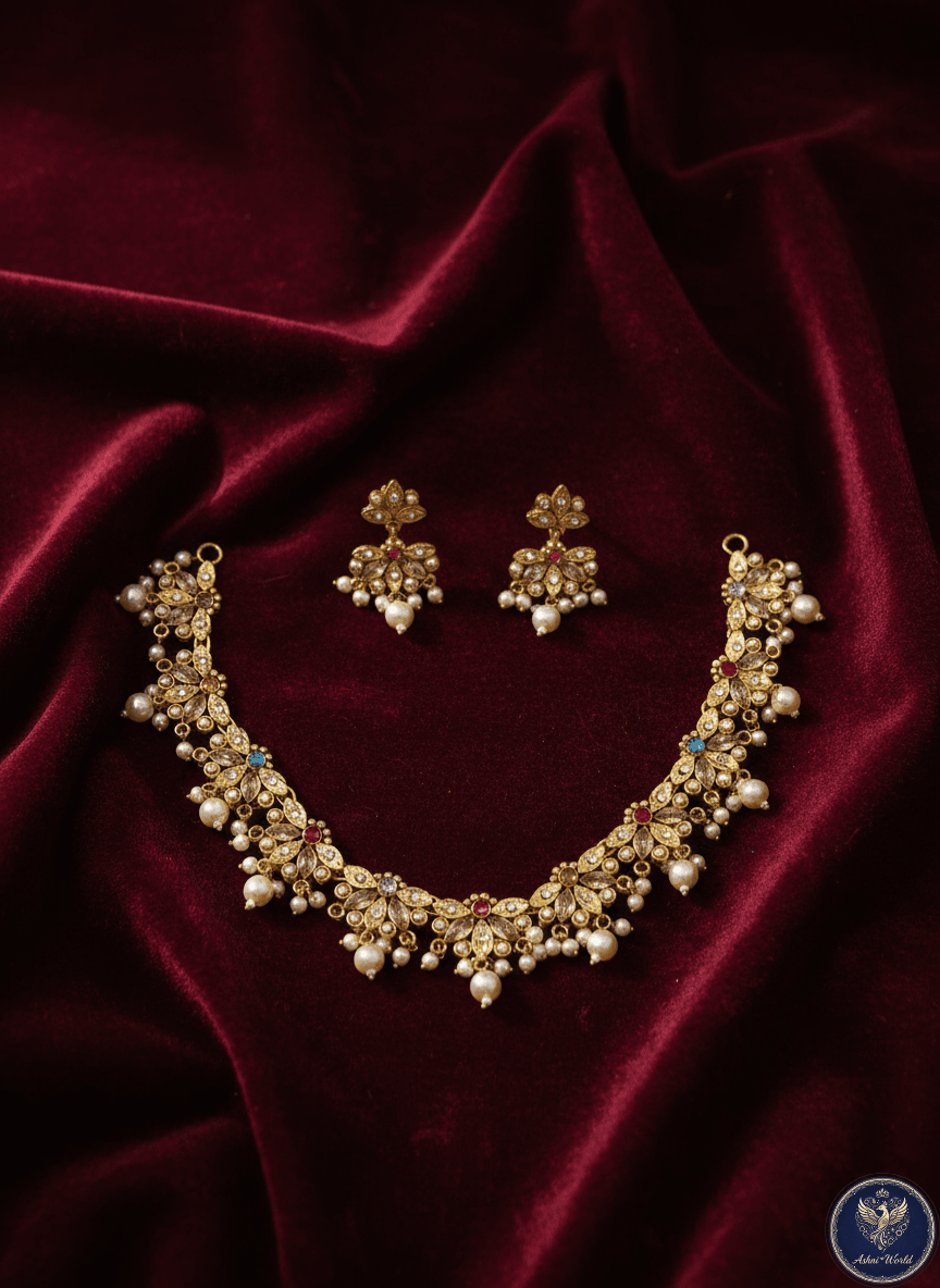 The Eternal Heirloom: Handcrafted Polki & Pearl Symphony