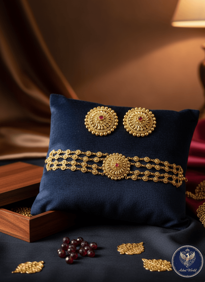 The Regal Aura: Ashni World Signature Choker Set