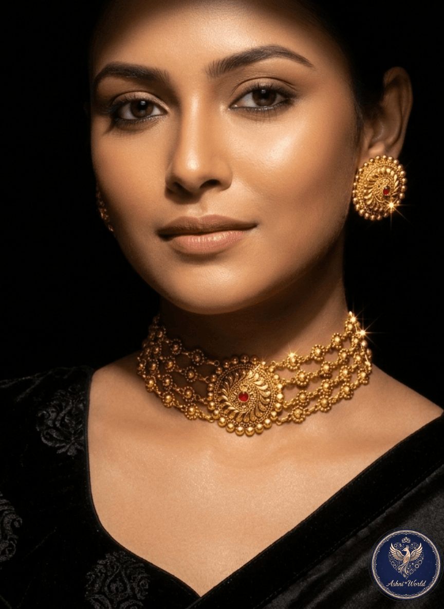 The Regal Aura: Ashni World Signature Choker Set