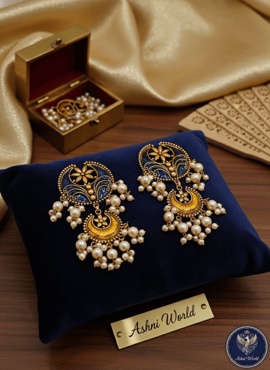 The Celestial Midnight Chandbalis: An Ode to Royal Evenings