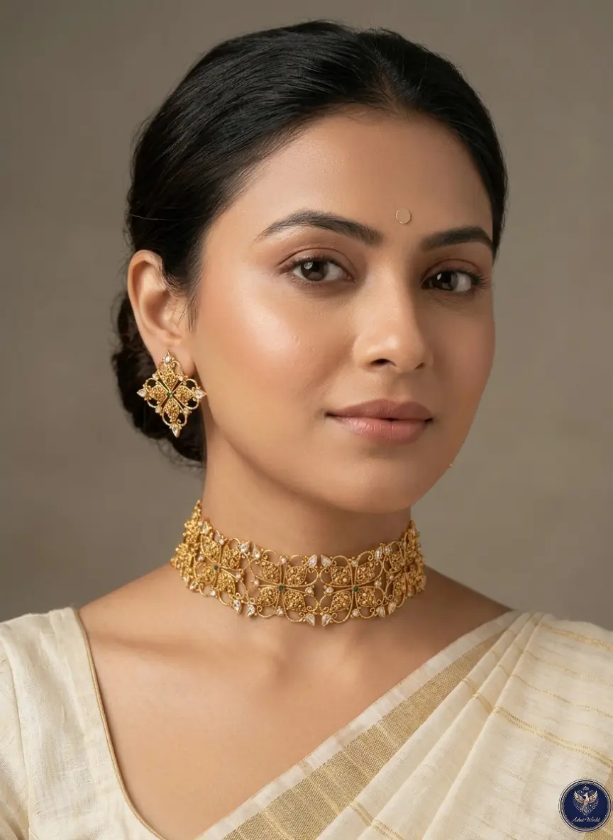 The Regal Swarnalika Choker & Studs