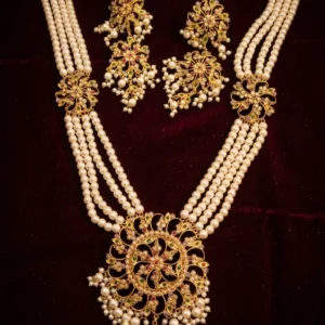 Maharani Shita Har: A Royal Multi-Layered Pearl & Gold-Toned Set