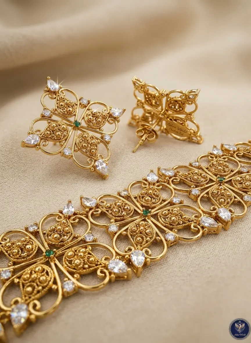 The Regal Swarnalika Choker & Studs