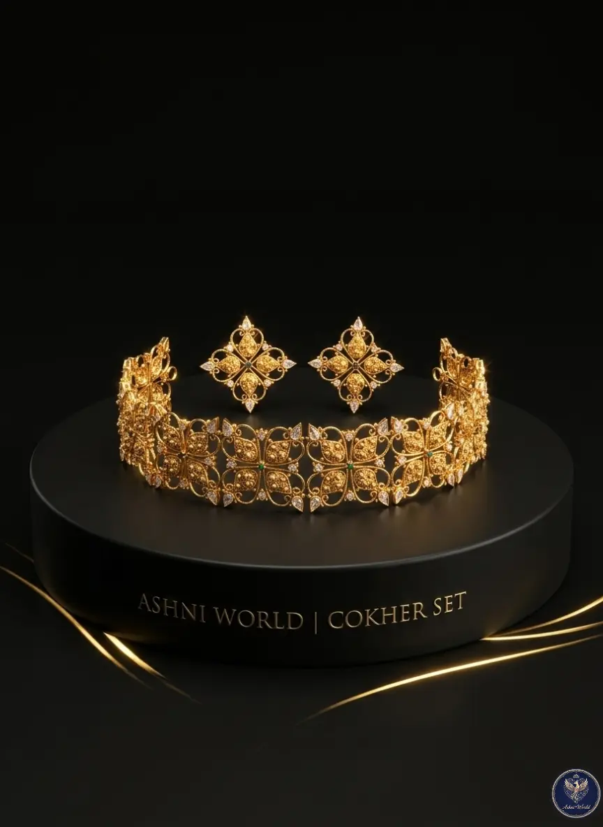 The Regal Swarnalika Choker & Studs