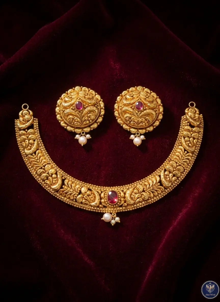 The Rajwadi Heritage Choker Set