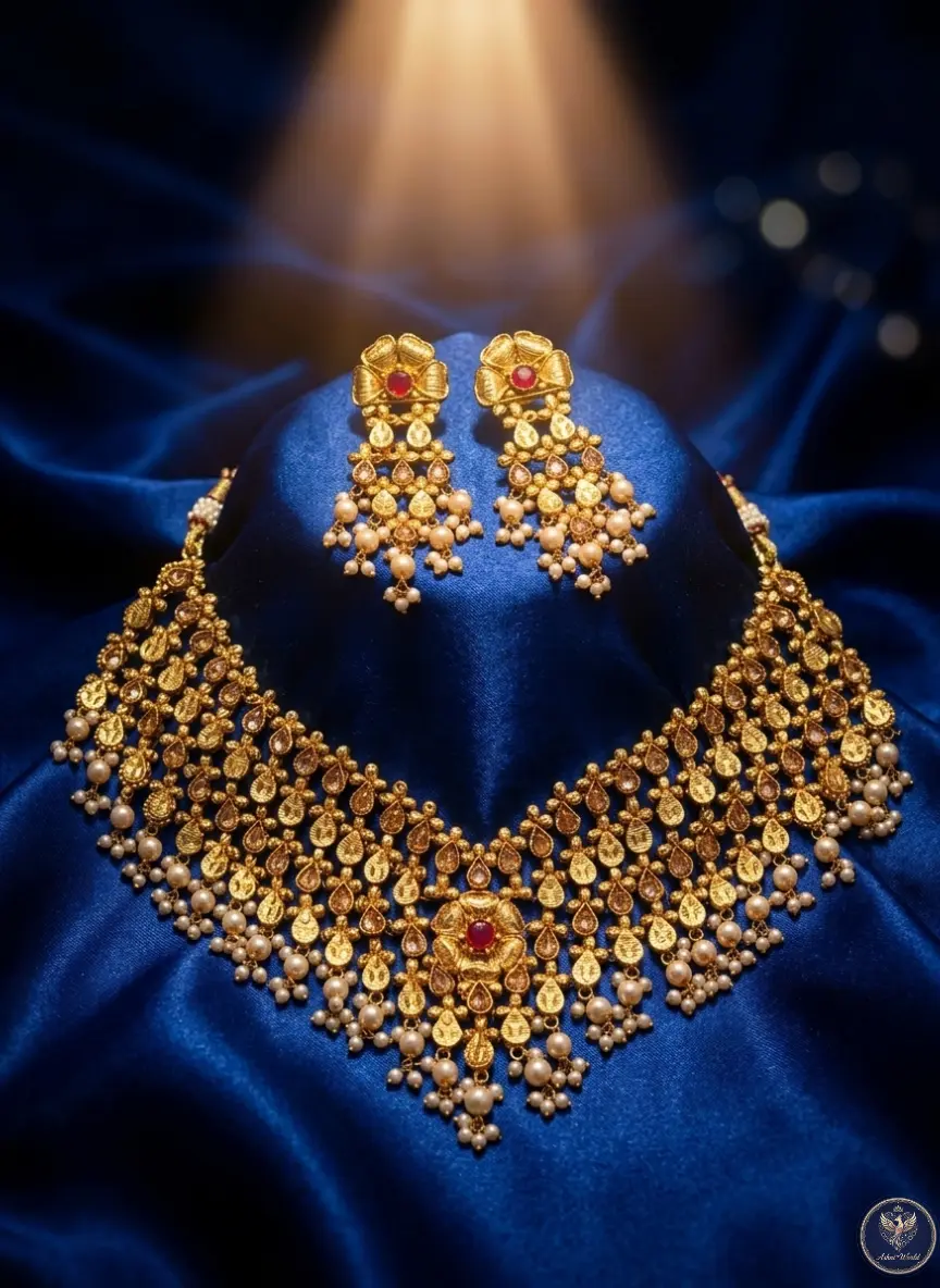 The Rajshahi Heirloom Necklace & Jhumka Set