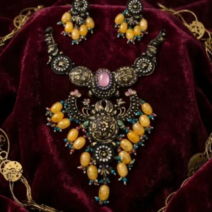 The Empress Nocturne: Hand-Enamelled Statement Set