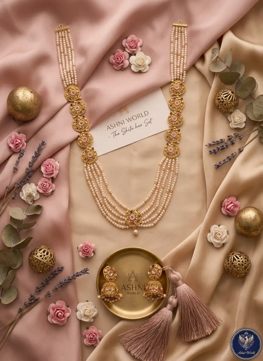 The Regal Empress Shita Har: A Symphony of Pearls and Gold
