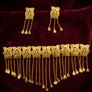 The Monarch’s Embrace | Handcrafted Filigree Choker Set