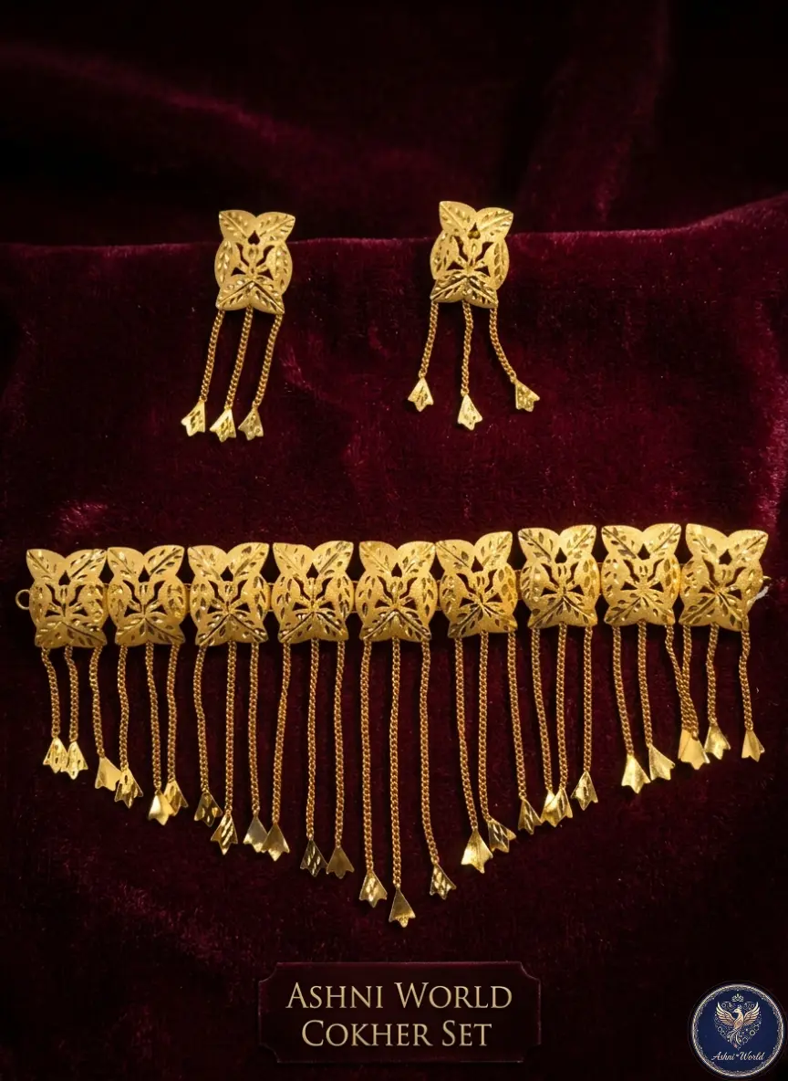 The Monarch’s Embrace | Handcrafted Filigree Choker Set