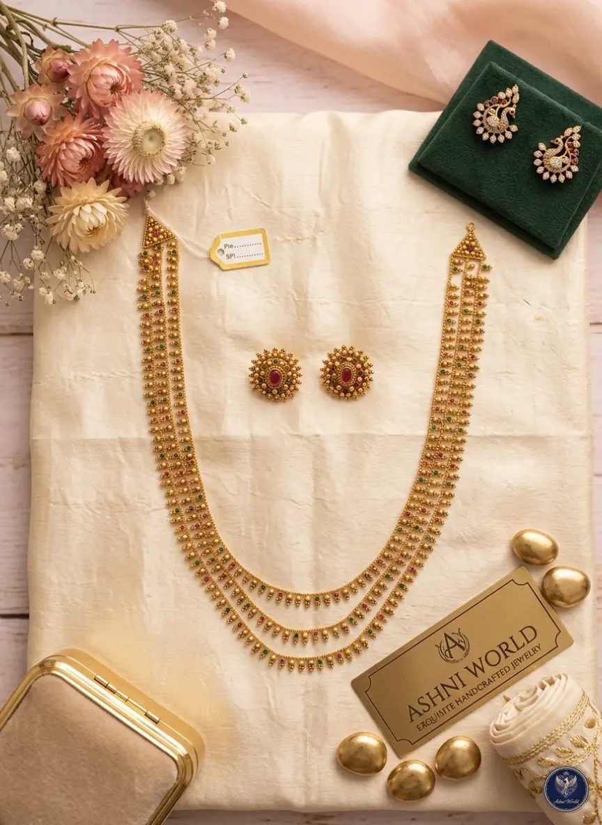 The Regal Heirloom: Gold-Plated Multi-Layered Shitahar Set