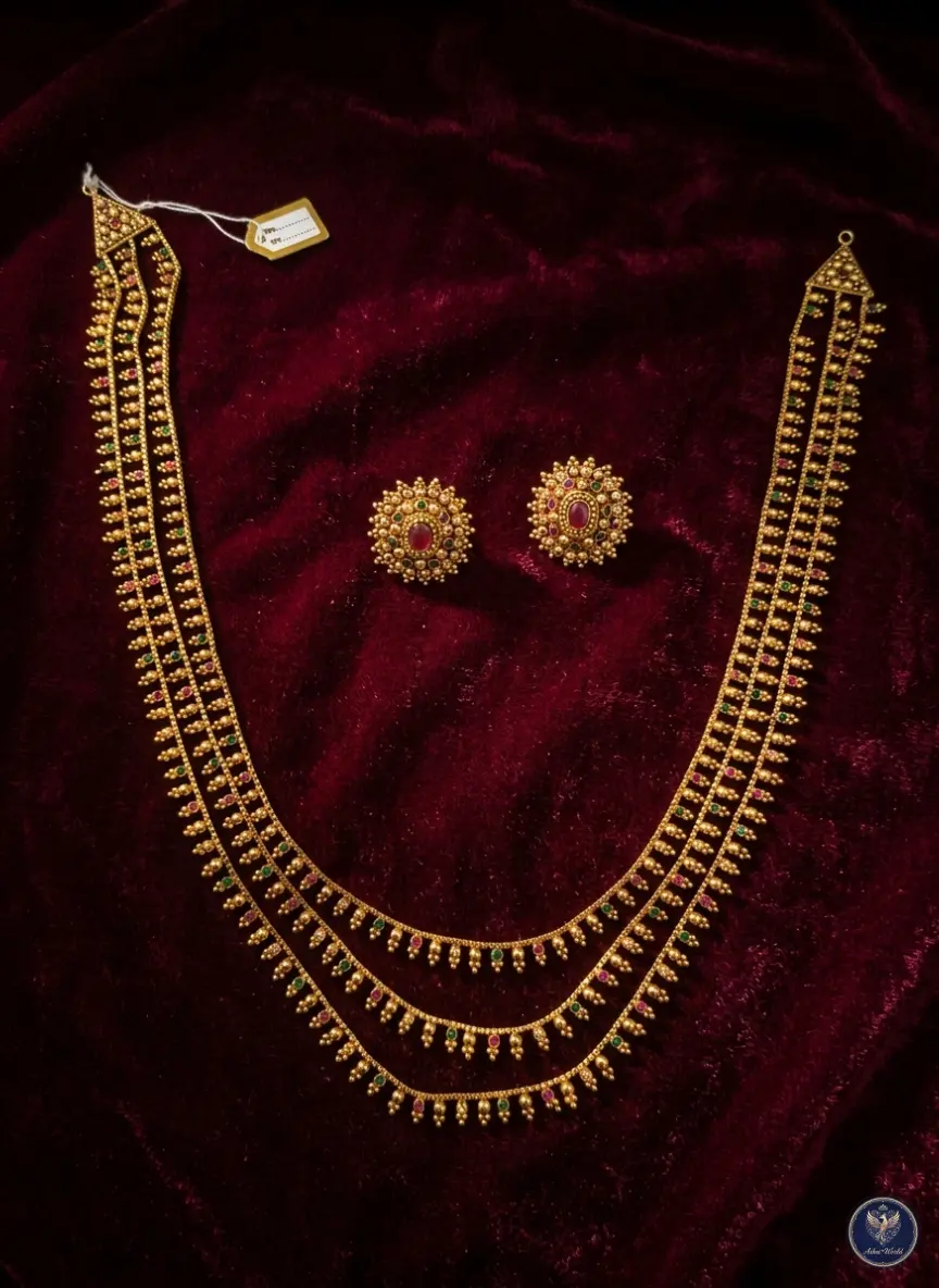 The Regal Heirloom: Gold-Plated Multi-Layered Shitahar Set