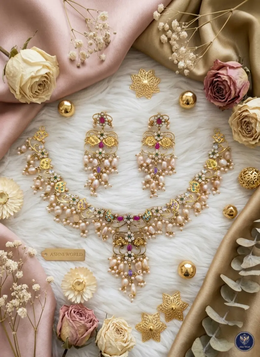 The Empress Filigree Pearl Set