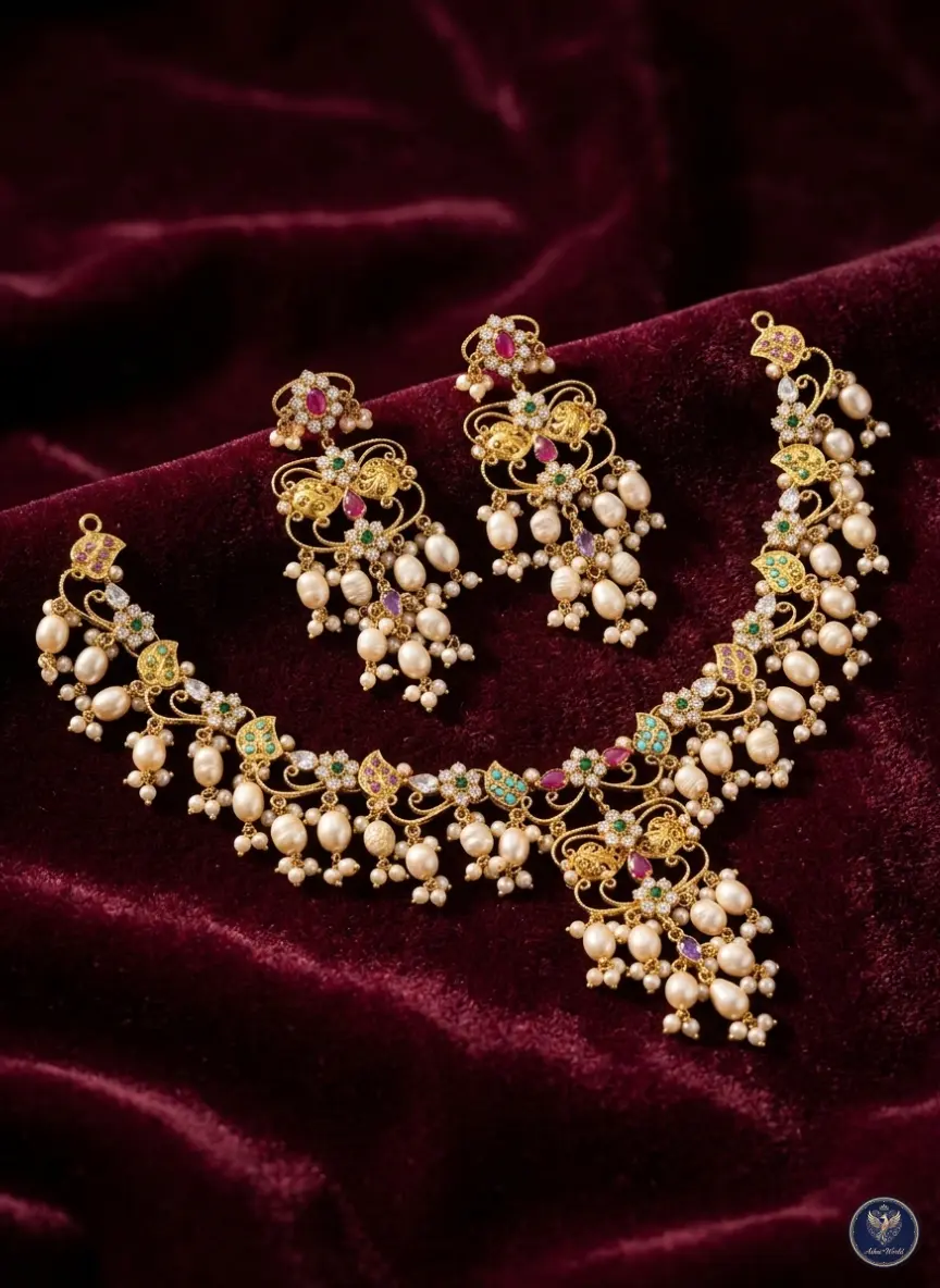 The Empress Filigree Pearl Set