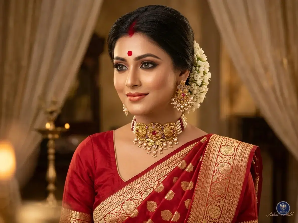 The Regal Pearl & Ruby Choker Set: A Masterpiece by Ashni World