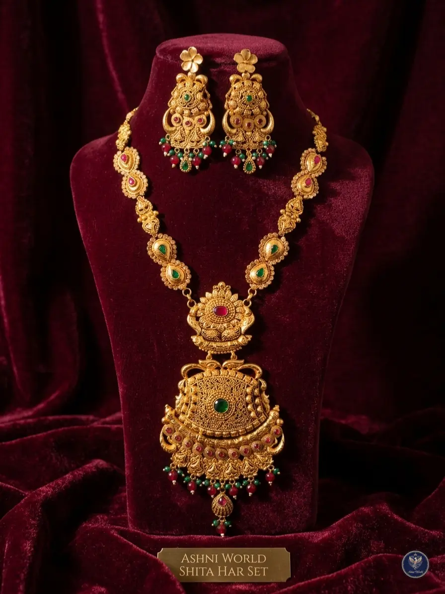 Imperial Nakshi Majesty: Handcrafted Meenakari Shita Har