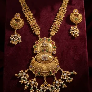Majestic Heritage: The Royal Kundan-Inlaid Shita Har