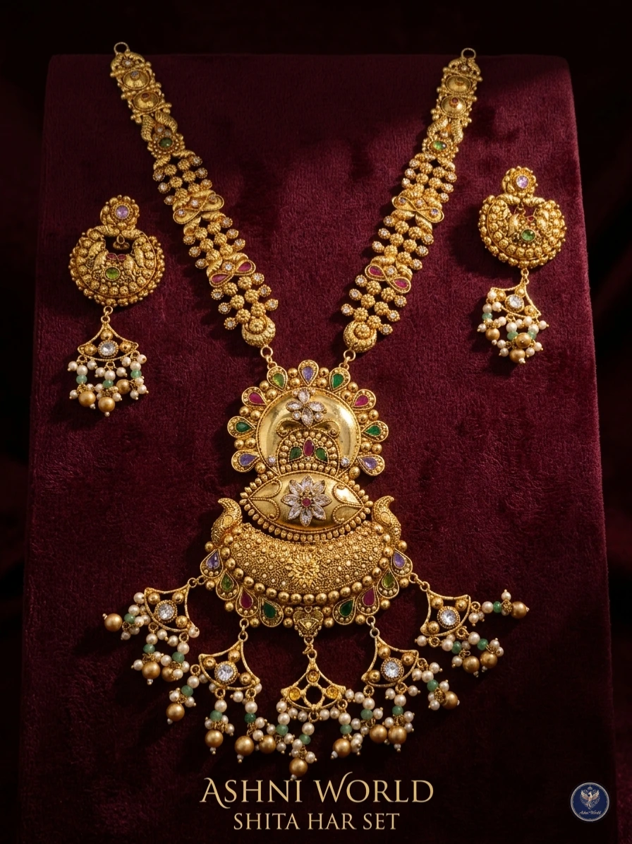 Majestic Heritage: The Royal Kundan-Inlaid Shita Har