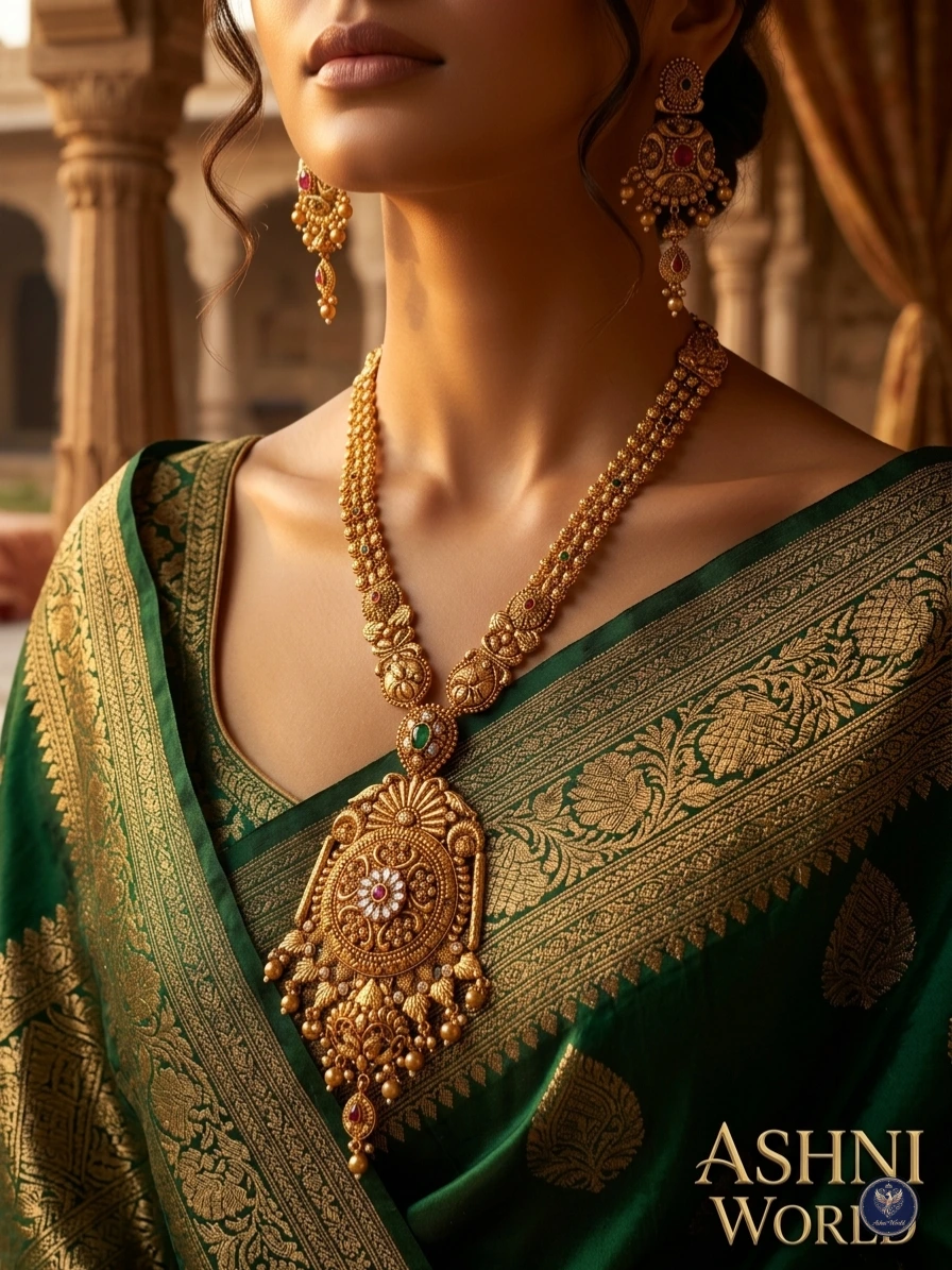 Empress of Elegance: The Ashni World Royal Shita Har Set