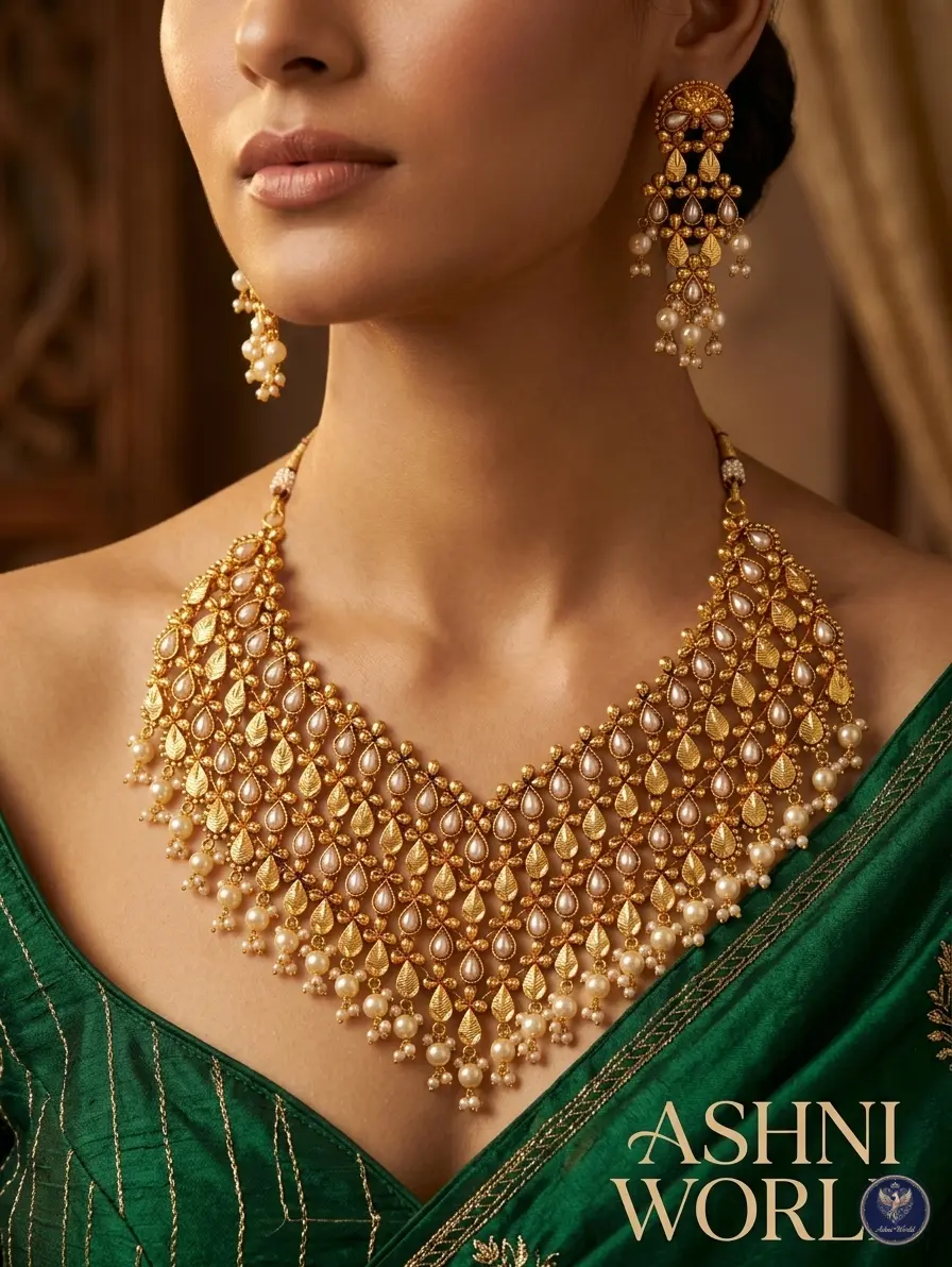 The Swarna-Muktā Grandeur Necklace Set