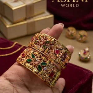 The Navratna Filigree Heritage Bangle