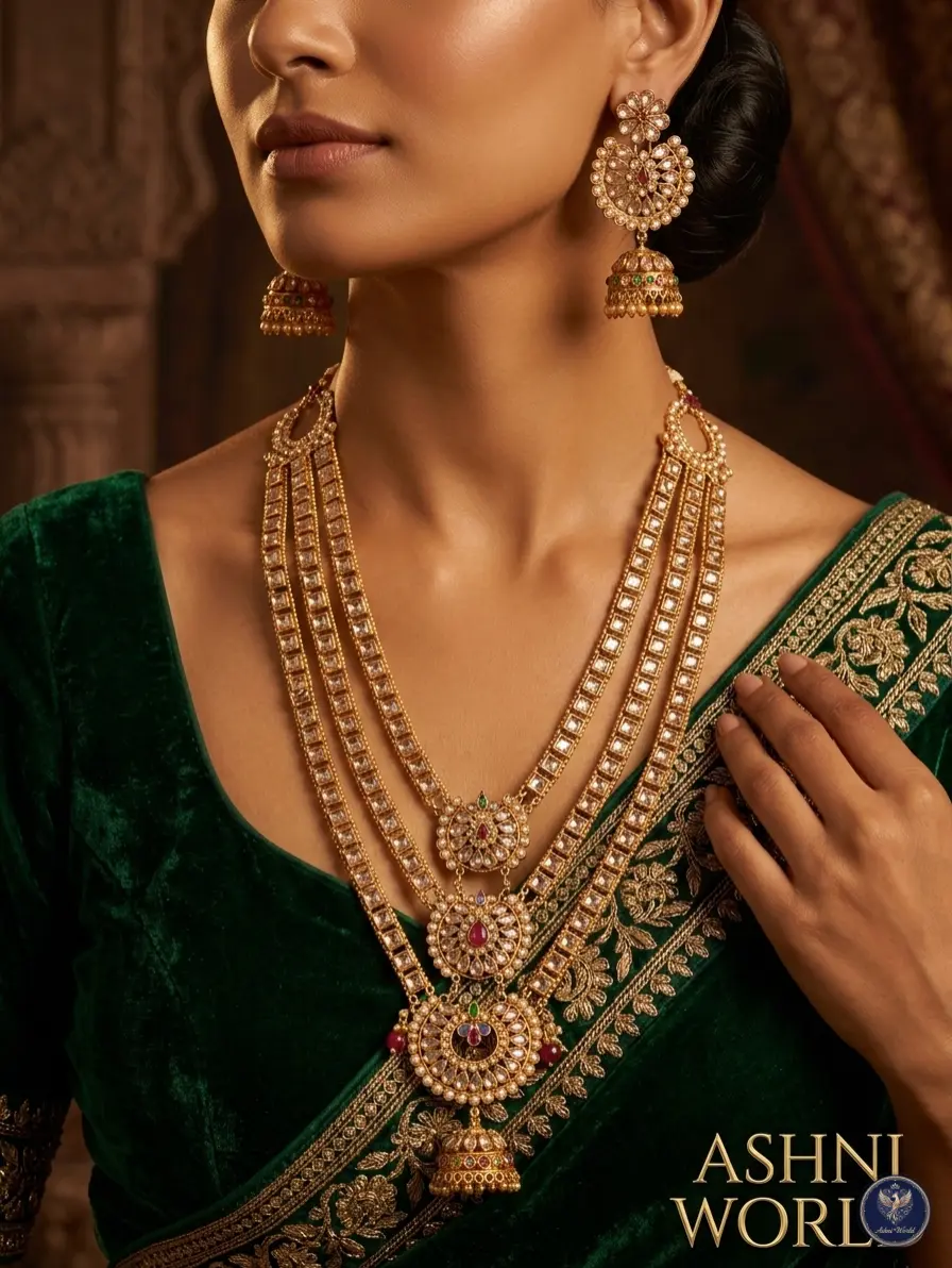Royal Heritage Triple-Layered Gold-Plated Shita Har