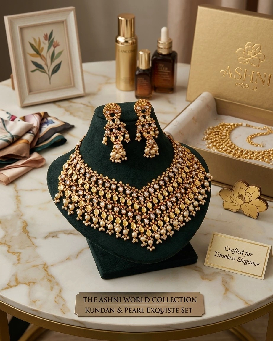 The Swarna-Muktā Grandeur Necklace Set