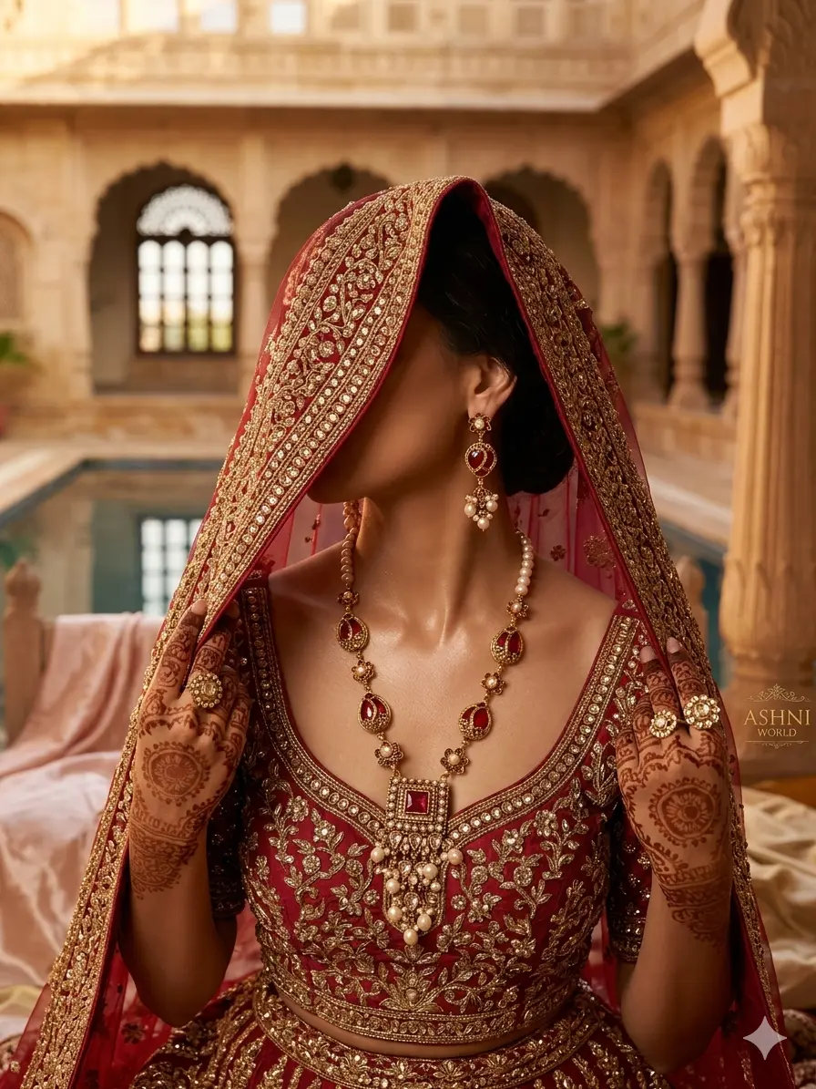 Noor-e-Ruby Royal Heritage Shita Har Set