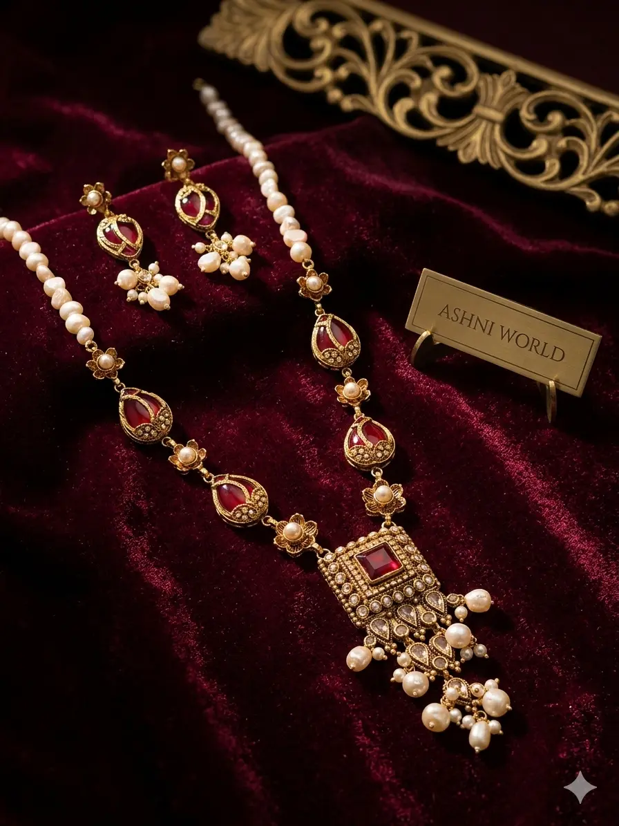 Noor-e-Ruby Royal Heritage Shita Har Set