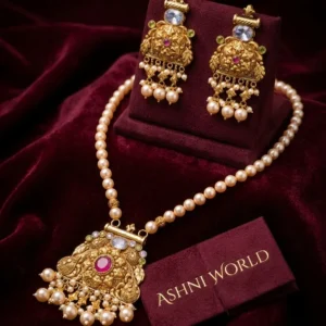 Rajwadi Heritage Handcrafted Jewelry Set