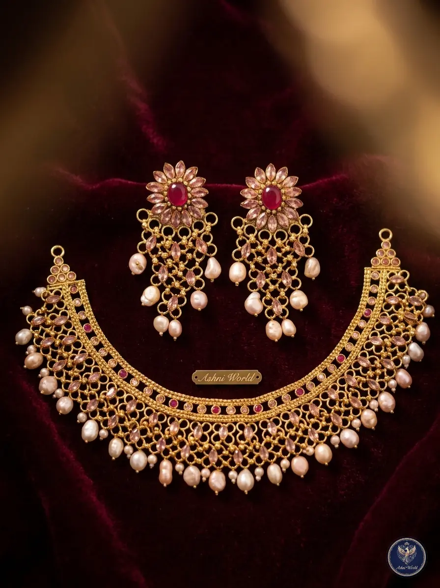 A Symphony of Gilded Bloom & Pearl