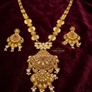 Elegant Royal Heritage Gold-Polished Shita Har Set