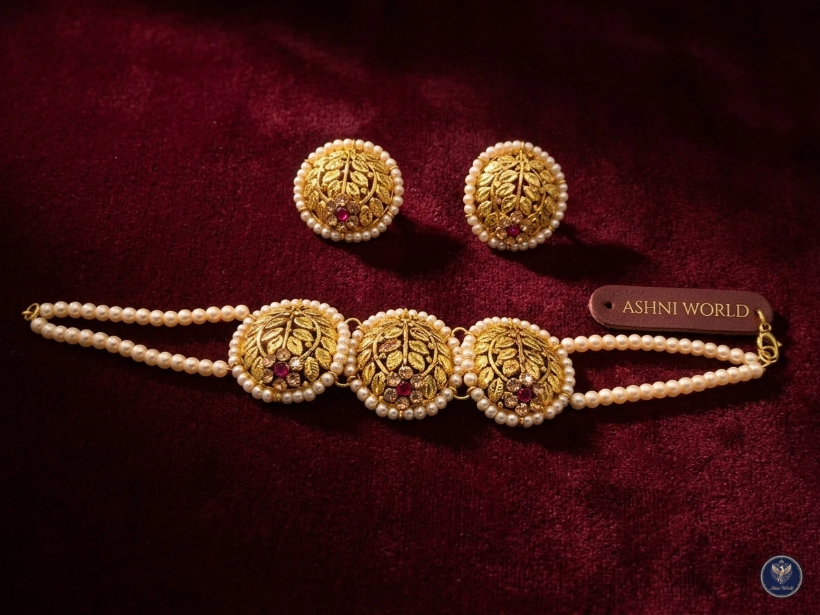 Empress Filigree Pearl Choker Set