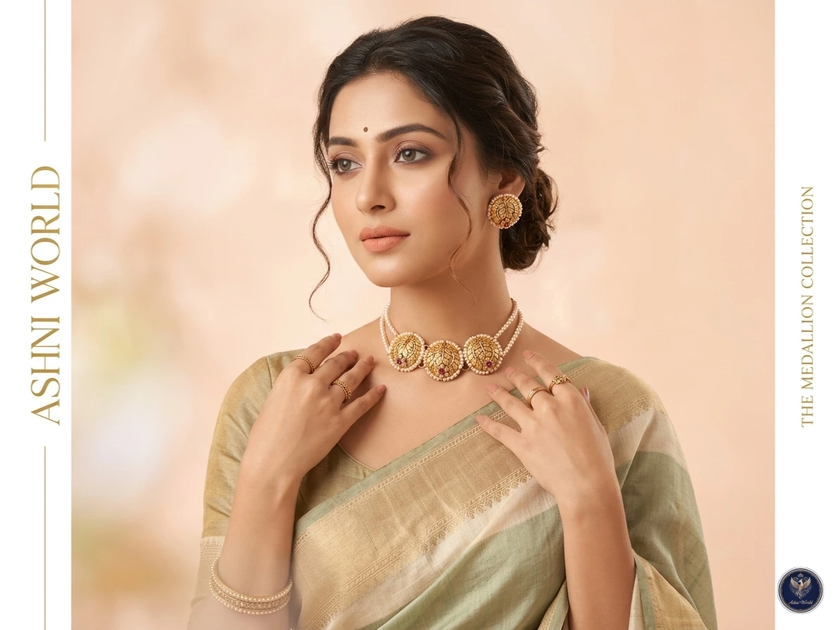 Empress Filigree Pearl Choker Set