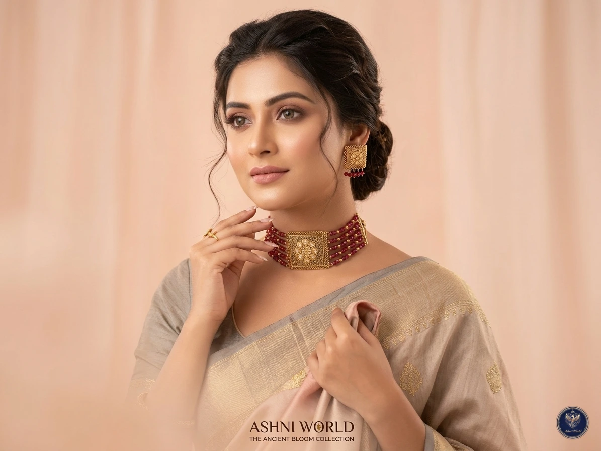 Handcrafted Filigree Choker & Earring Set