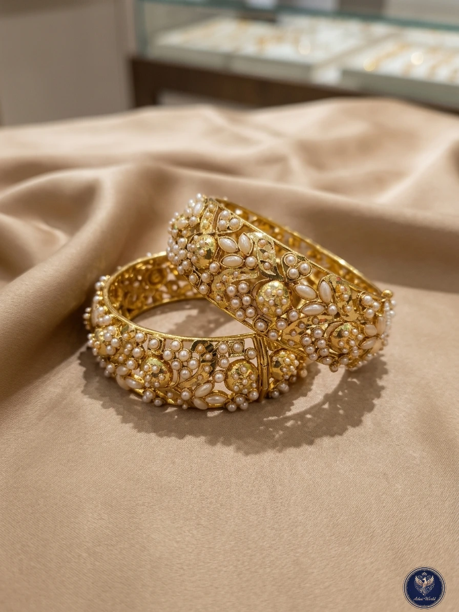 The Nizam Pearls Filigree Kada