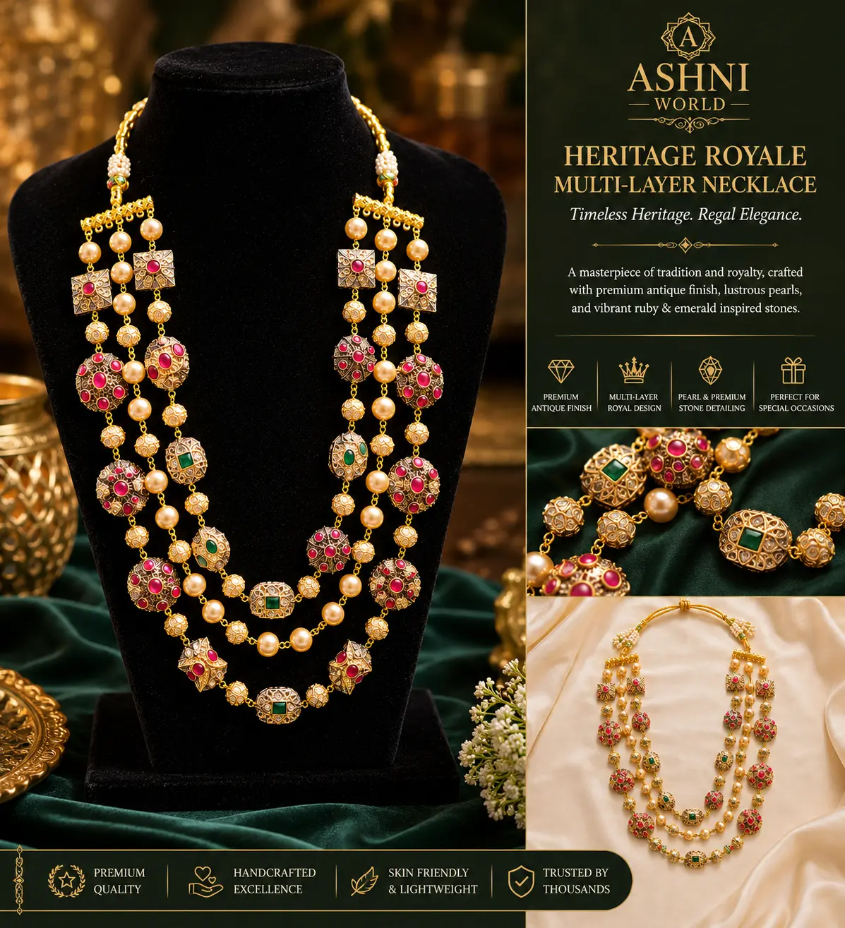 Heritage Royale Multi-Layer Necklace Set