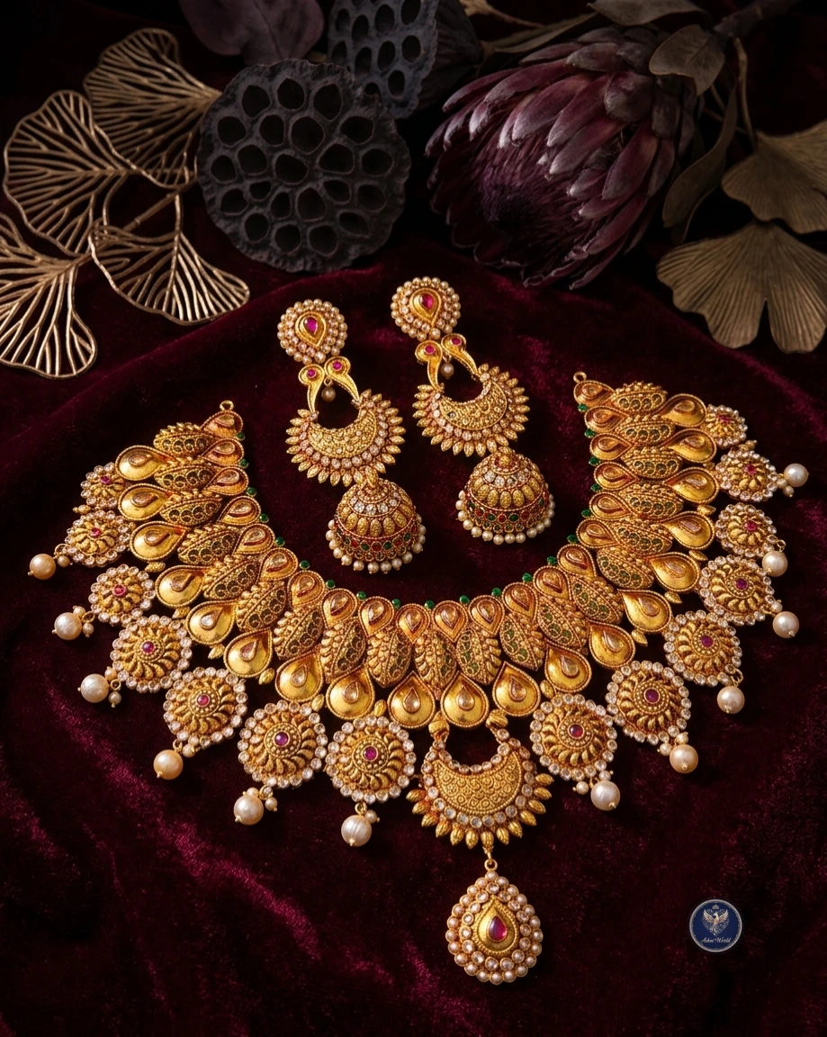 Imperial Heritage Gold-Polished Bridal Set