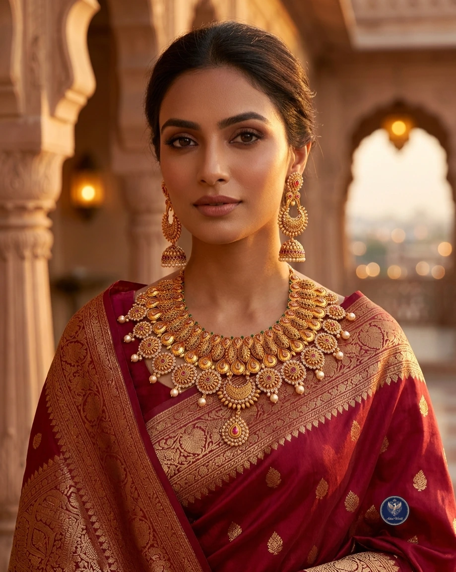 Imperial Heritage Gold-Polished Bridal Set