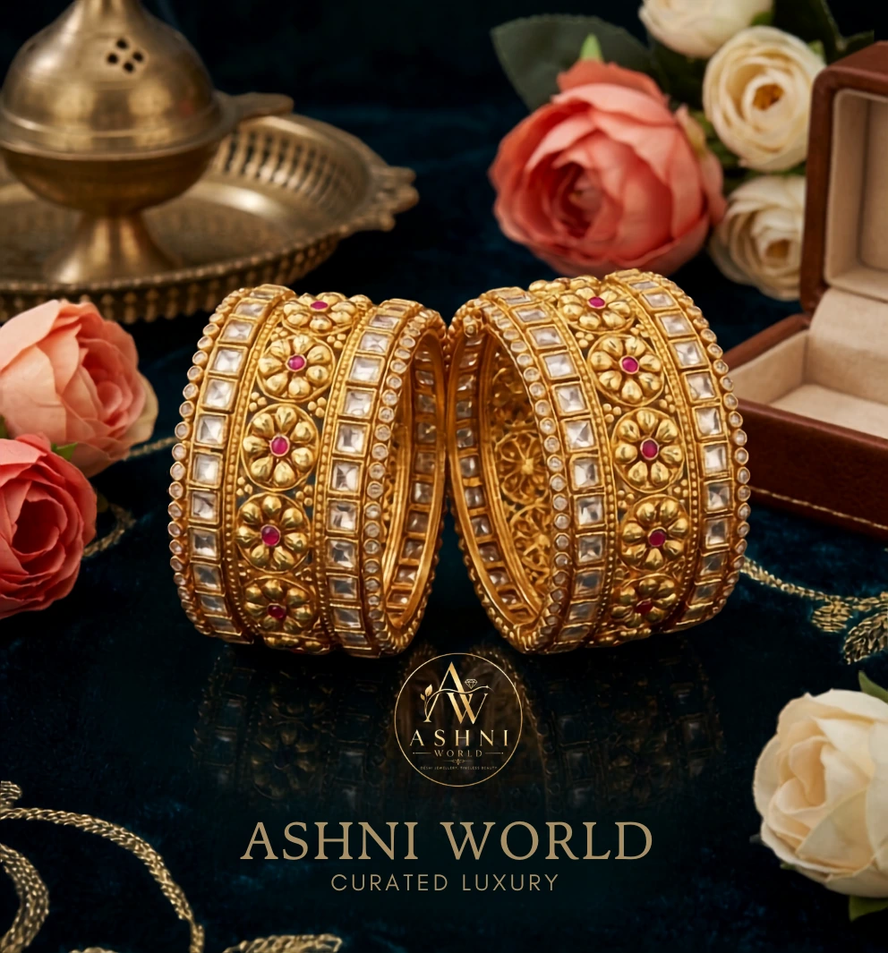 Royal Noor Kundan Statement Bangles